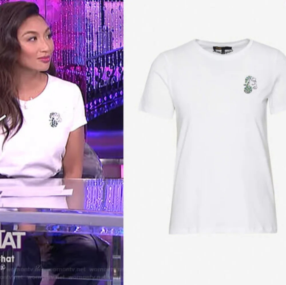 Maje Embellished Capricorn cotton T-shirt top - Picture 7 of 7
